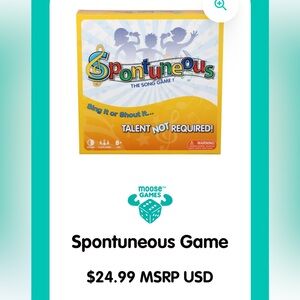 Spontuneous Song Game - Yellow by